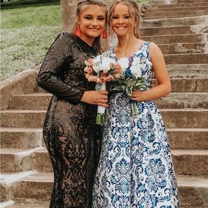 J’adore Black Long Sleeve Prom Dress!